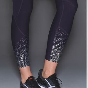 Lululemon Tight Stuff Tight *Reflective Black Grape / Tender Violet Size 10